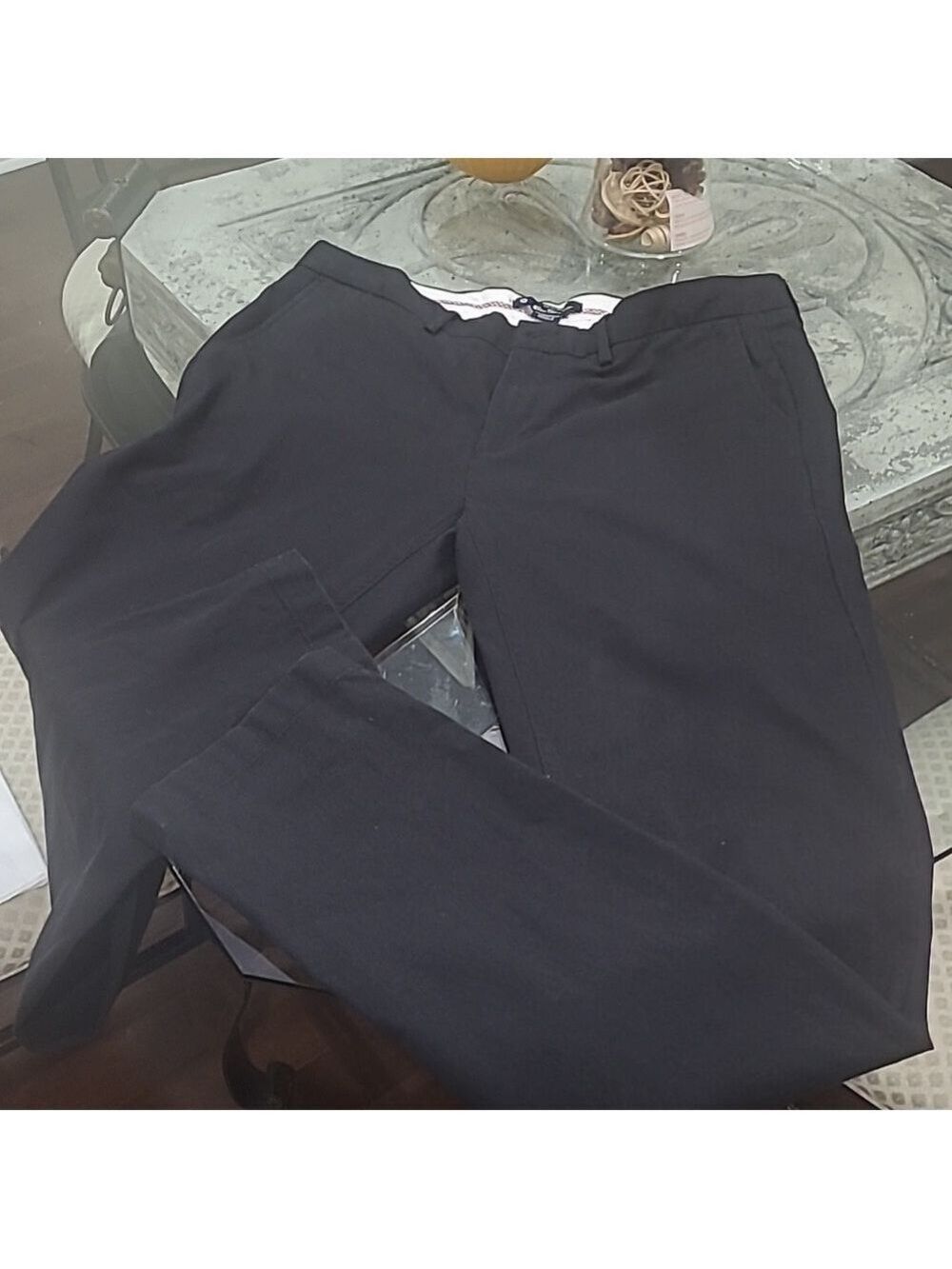 BEN SHERMAN MEN'S BLACK CHINO PANTS 34